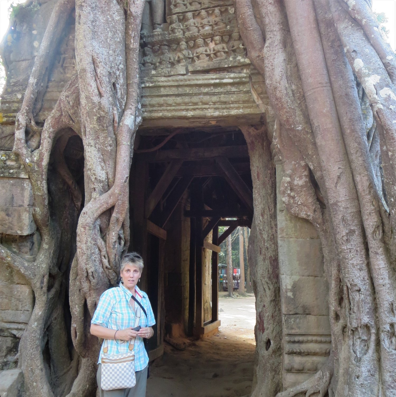 Marlene at the Angor Wat temple complex, Cambodia, 2014