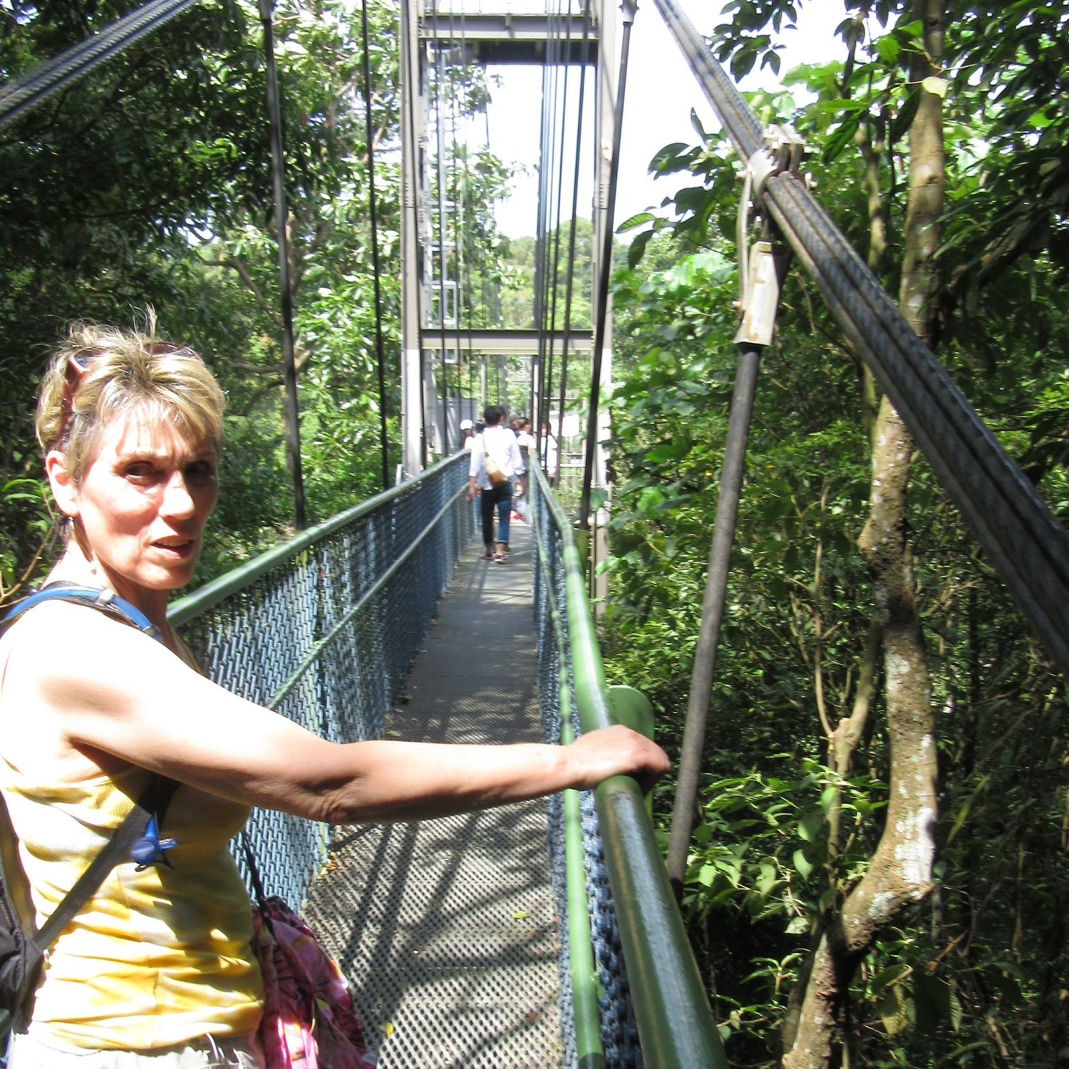 Marlene at the TreeTop bridge on the MacRitchie Reservoir walking trail, 2019