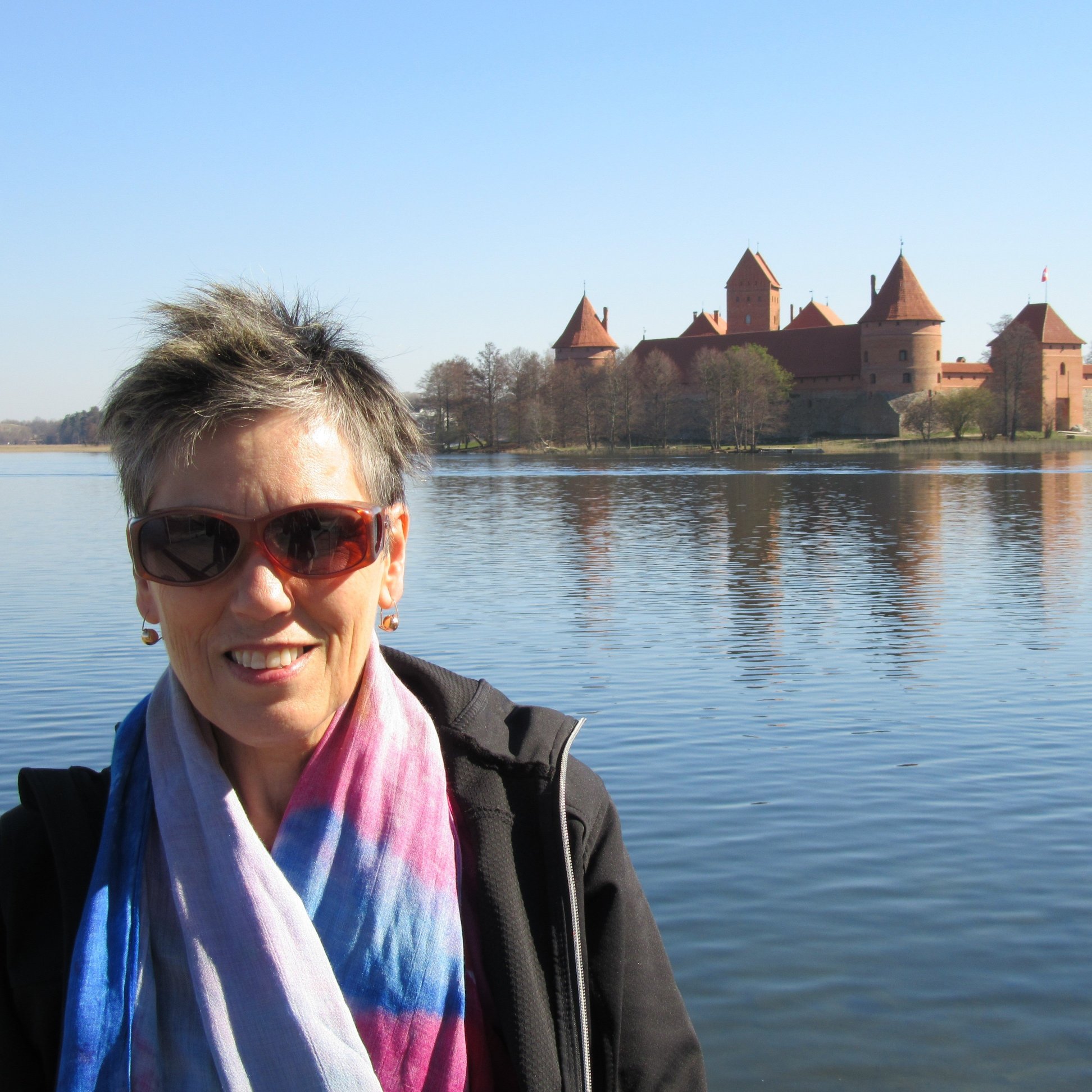 Marlene at Trakai Castle, Lithuania, 2019