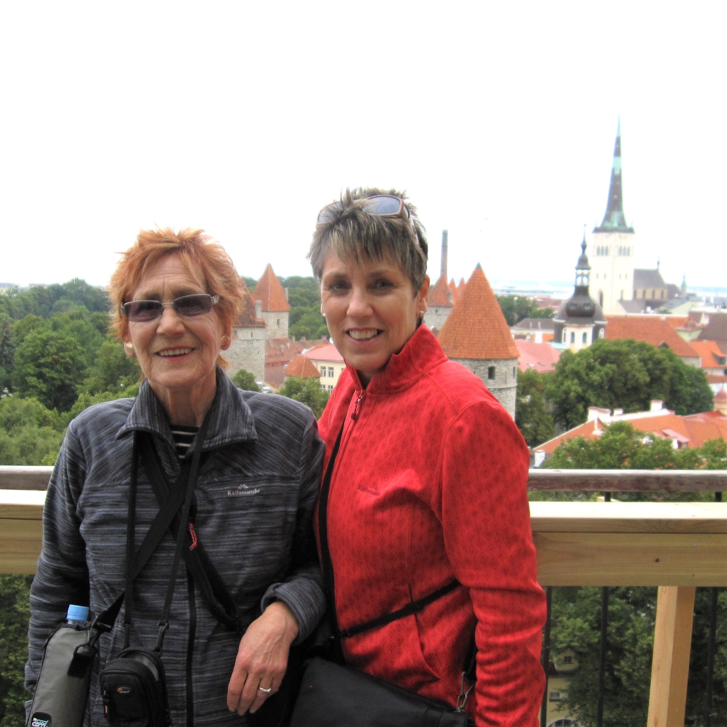 Marlene and her Mother visiting Tallinn, Capital of Estonia, 2013