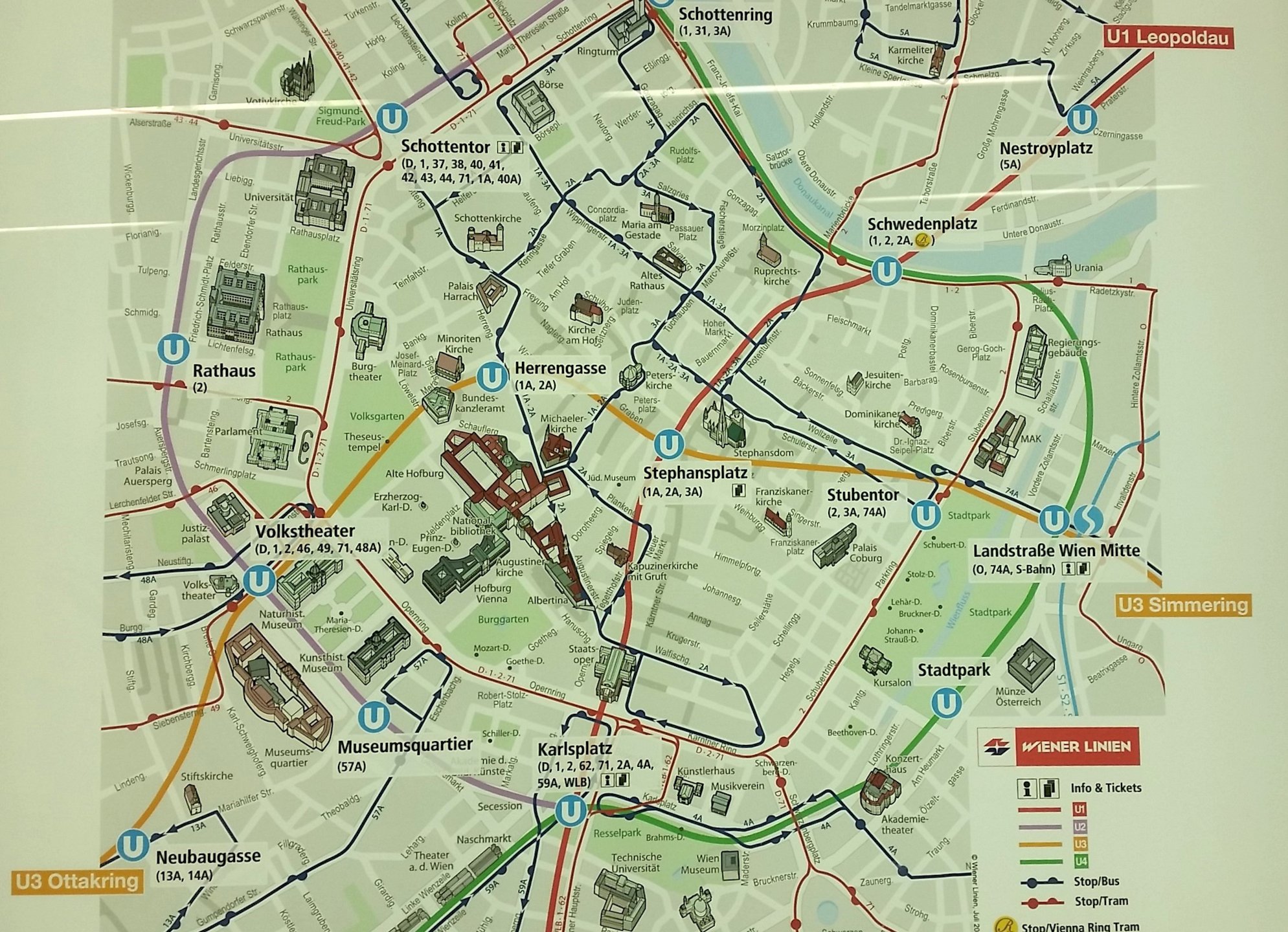 image showing map of Vienna public transport system