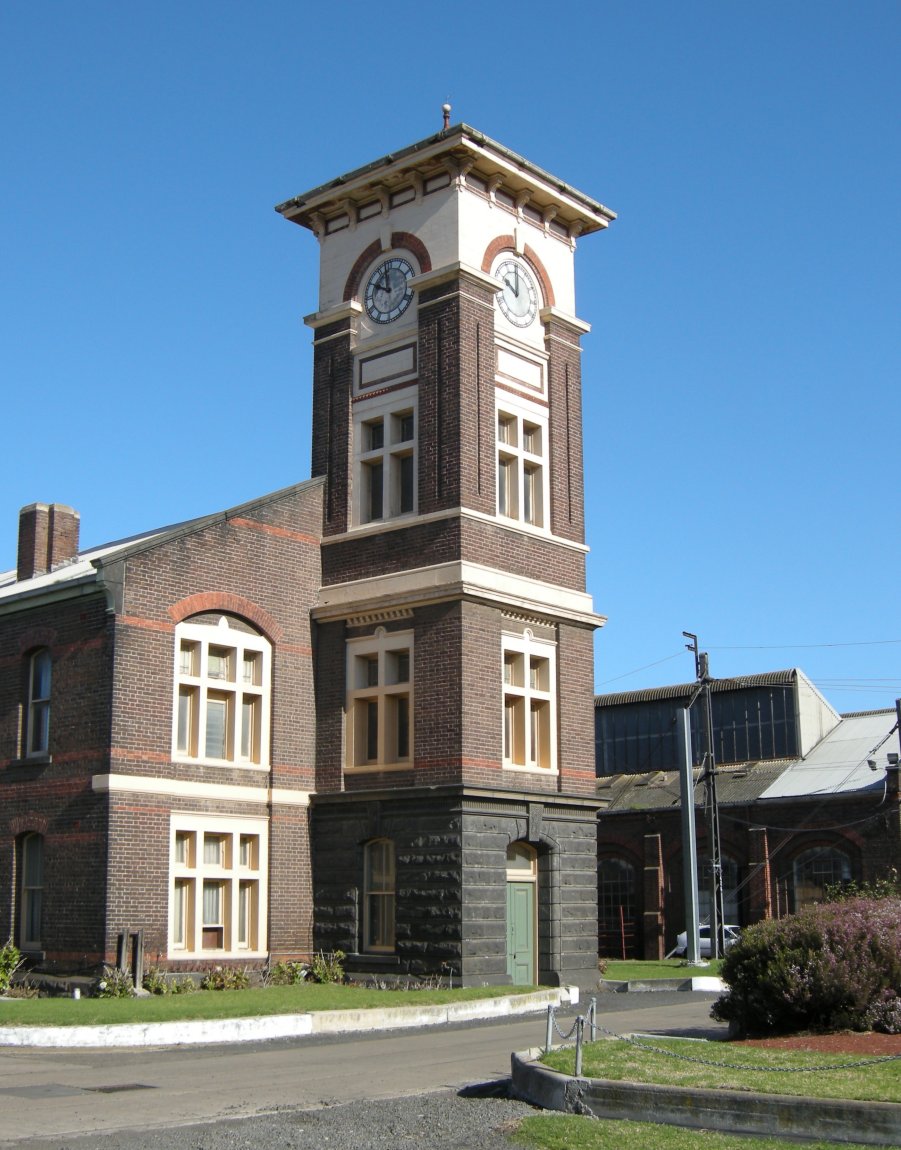 An image from photographer Weston Langford, showing the Tower at the Newport Workshops