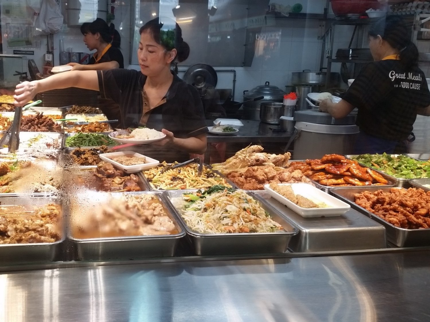 image of a food stall in the Kampung Admiralty Hawker Centre, Singapore