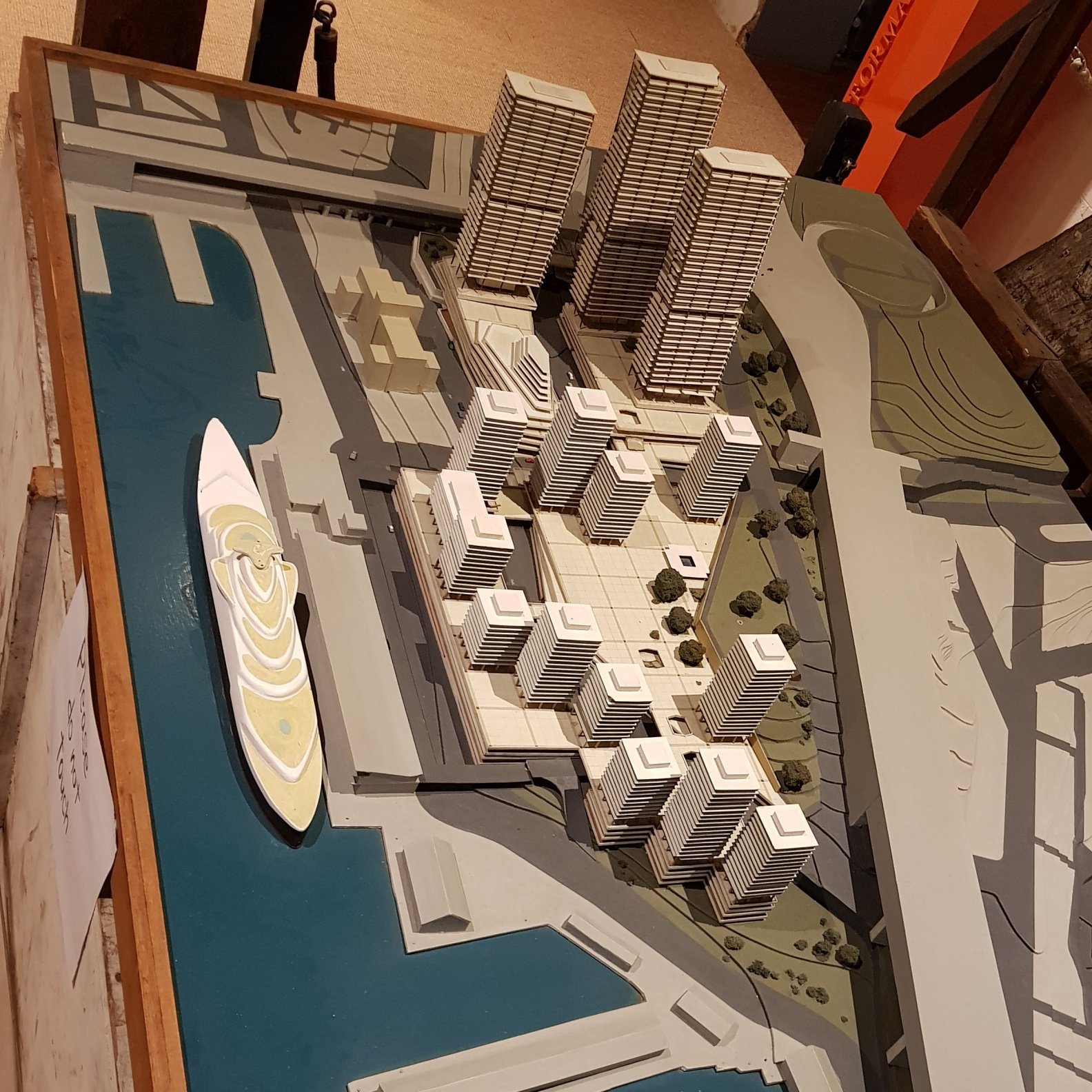 Image of Sydney Cove Authority 1963 model of an intended scheme for The Rocks