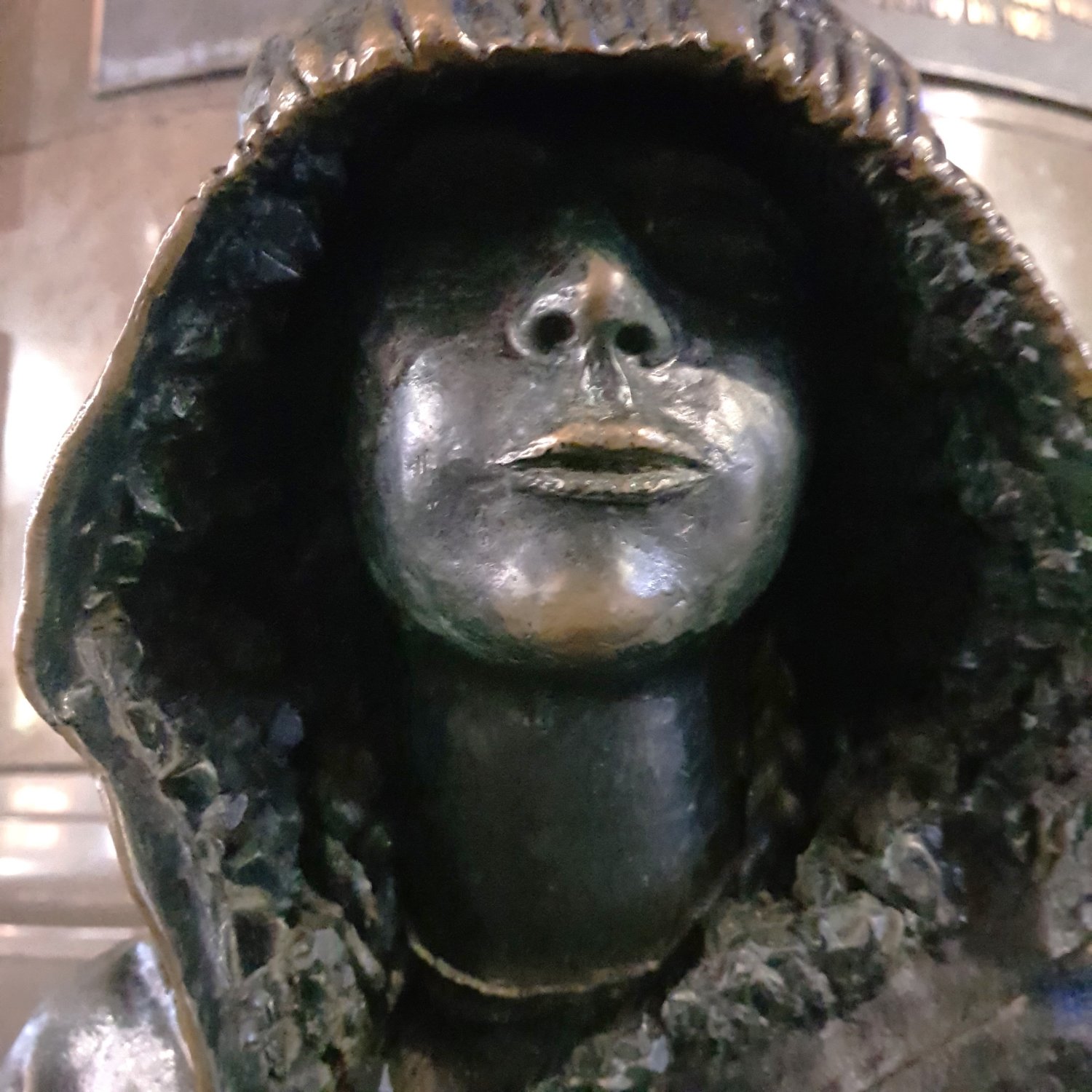 Image showing a close-up of the face and hood of one of the Youngsters of Barrack Street