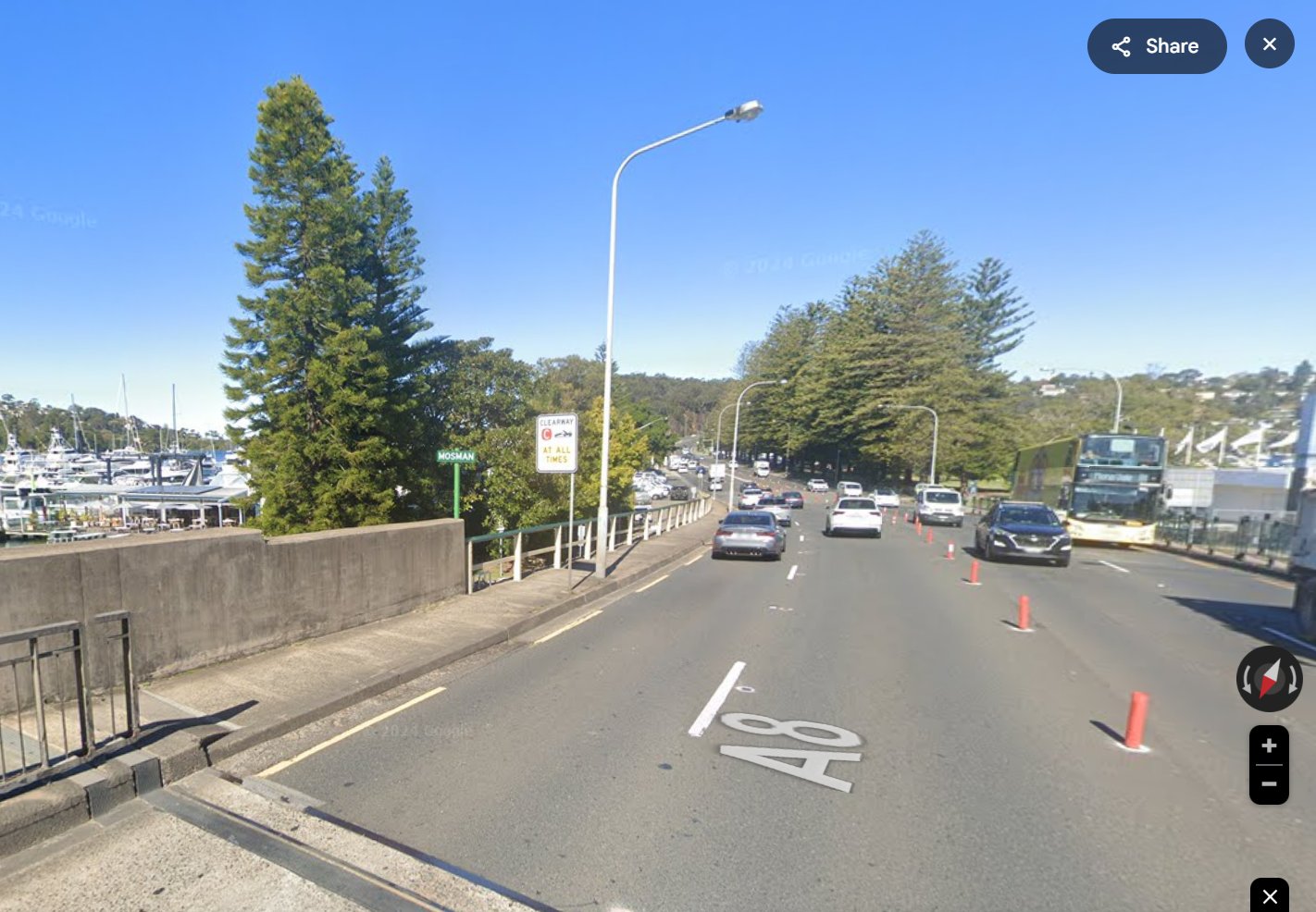 Pedestrian footpath on the eastern side of the A8 - Credit: Google Maps