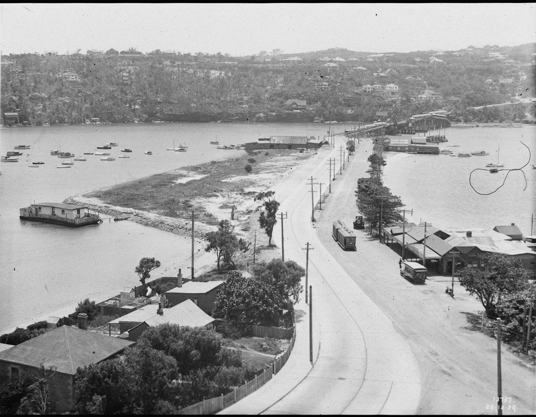 Lower Spit Road looking towards Spit Bridge, Mosman - Credit: State Records NSW