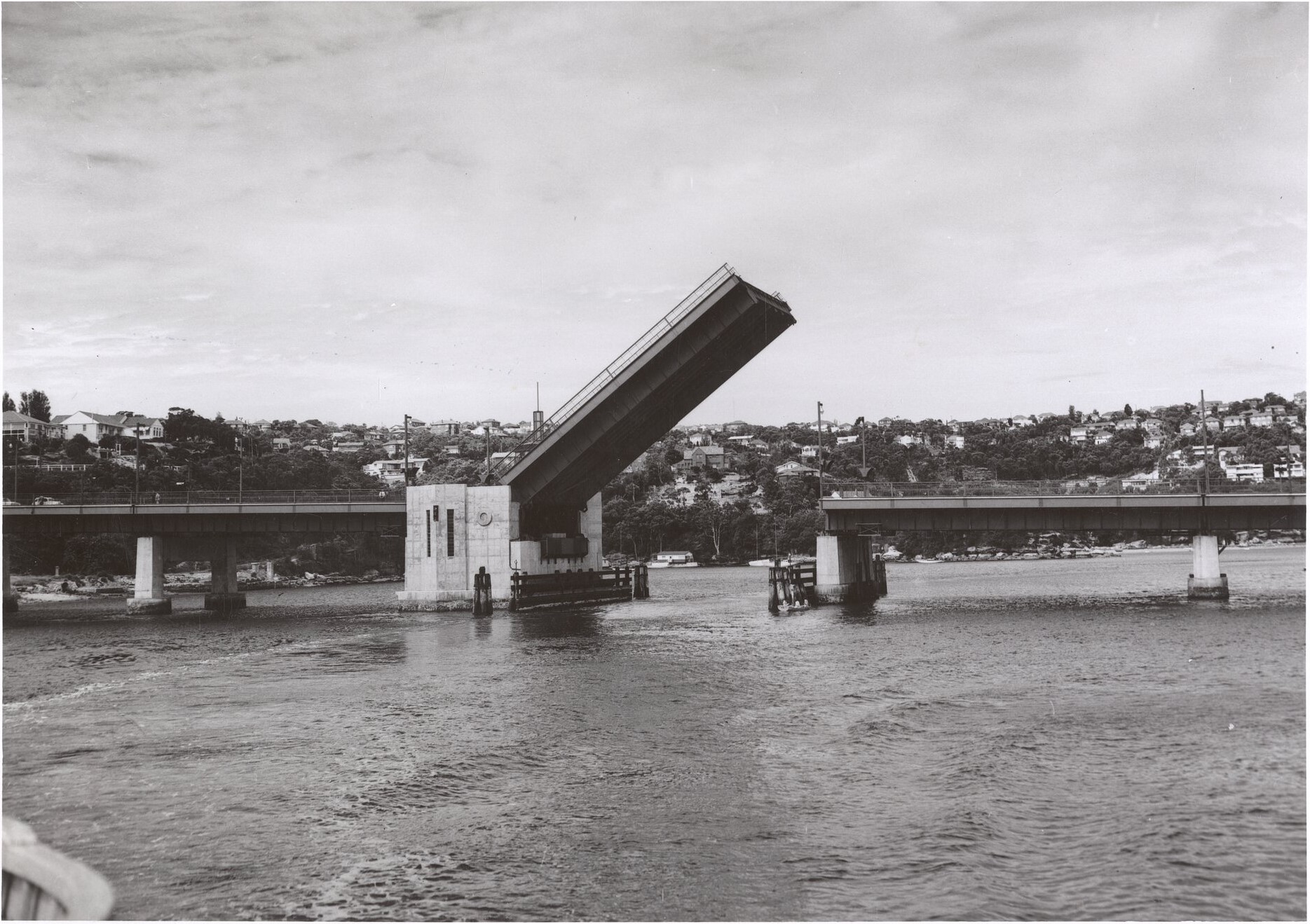 The second Spit Bridge, with a single opening span - Credit: State Records NSW