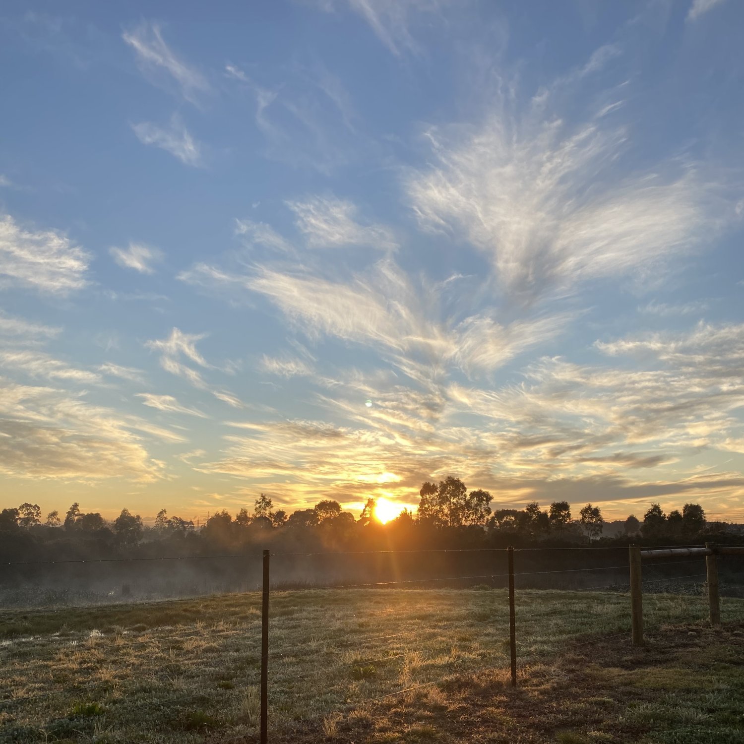 Image showing a mid-July sunrise in Melbourne