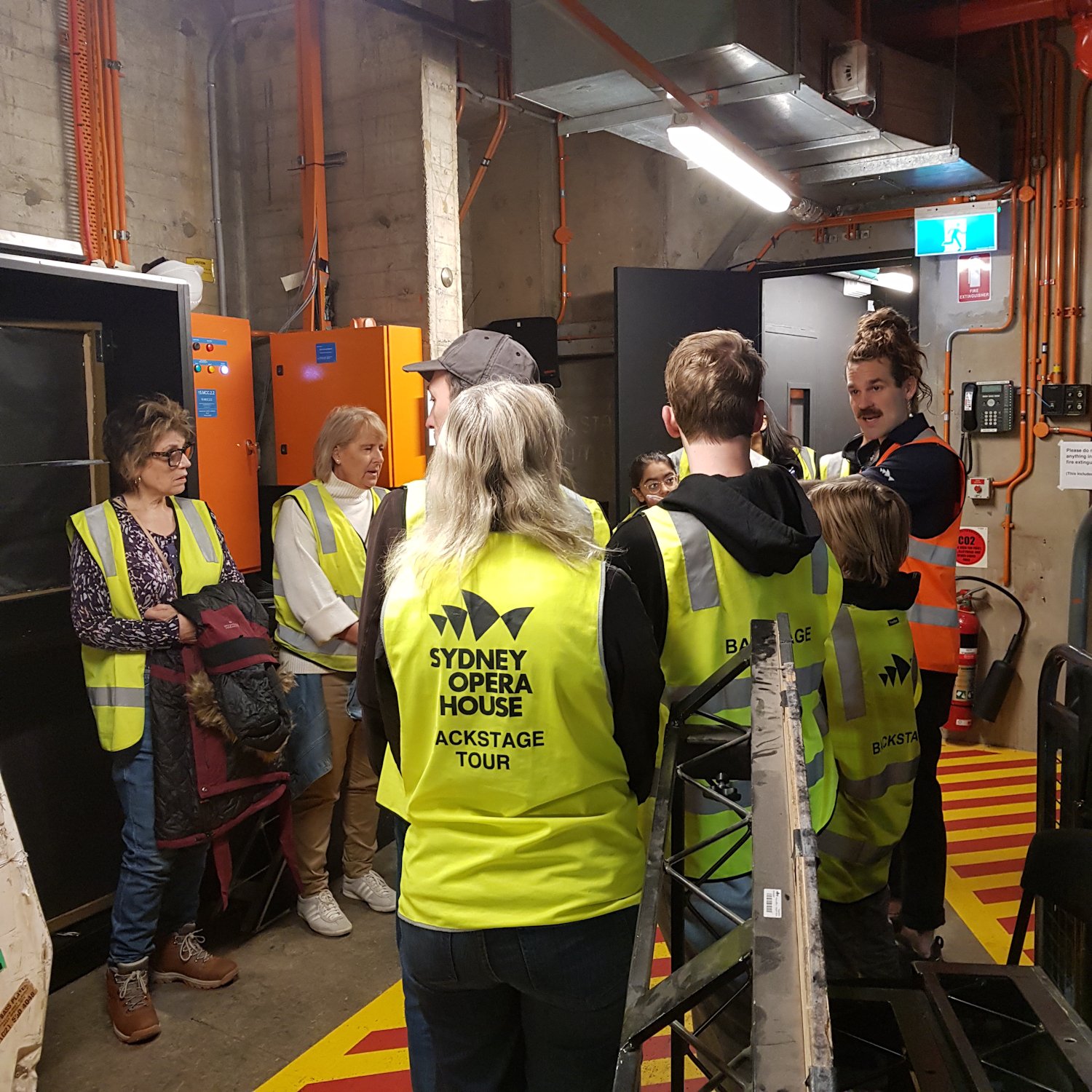 Image of Tour Group on Sydney Opera House Backstage TOur