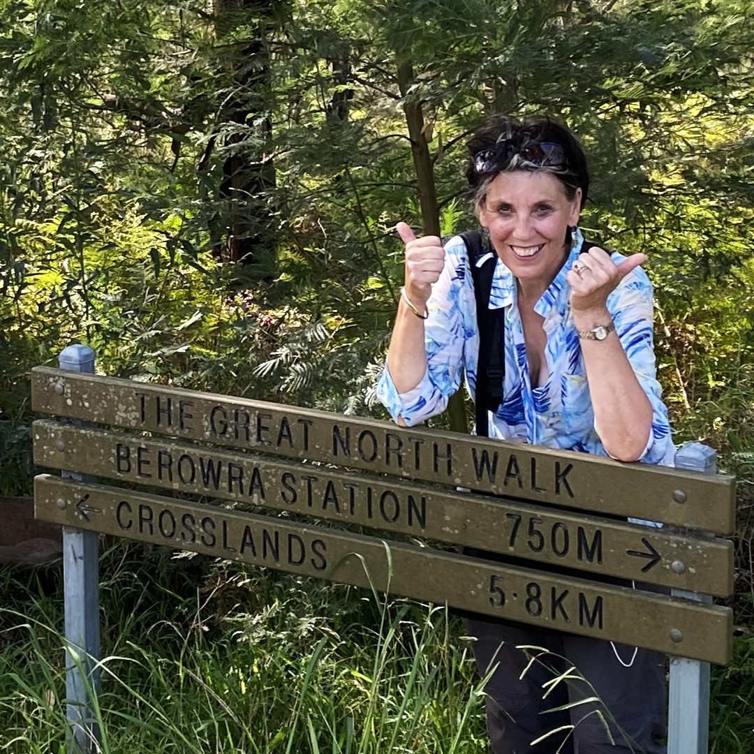 image of Marlene at Sydney's Berowa National Park Walk
