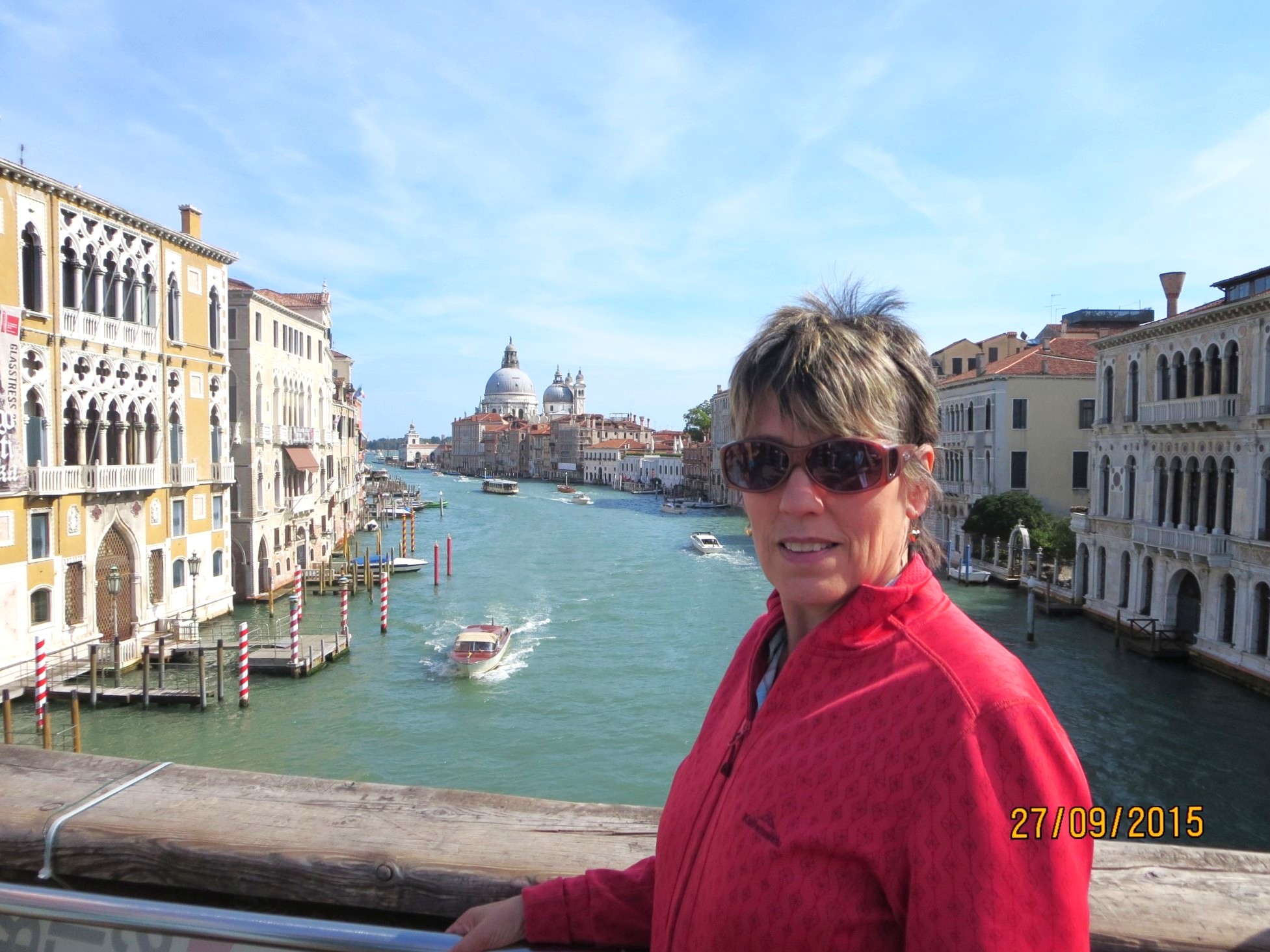 Image of Marlene in Venice - on the Accademia Bridge