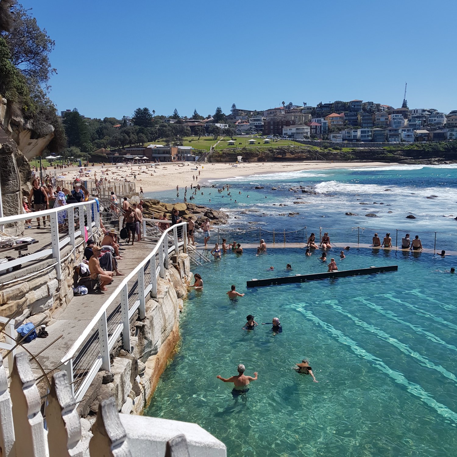 image of the Bronte Baths, looking back towards Bronte Beach