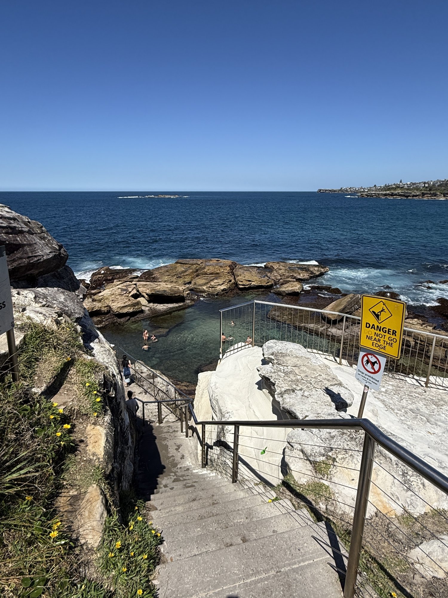 image showing the Giles Baths rockpool, on the north side of Coogee Beach