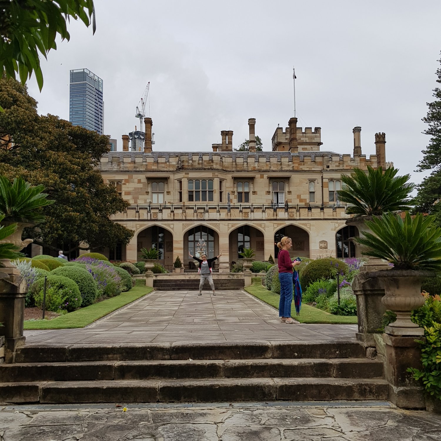 A view of Sydney’s Government House, taken from within the grounds during a tour