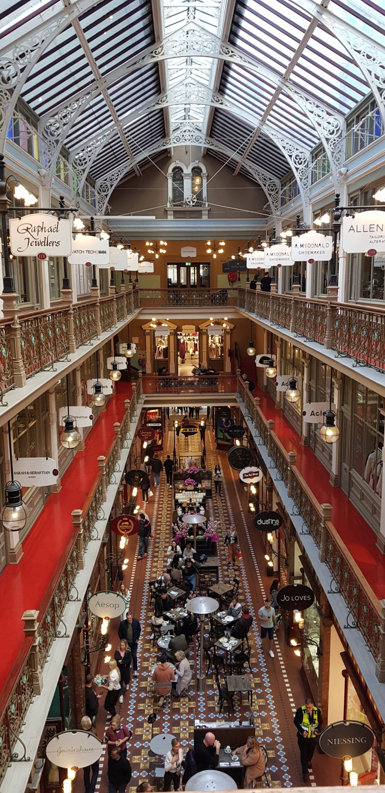 image showing several floors inside the Strand Arcade, Sydney