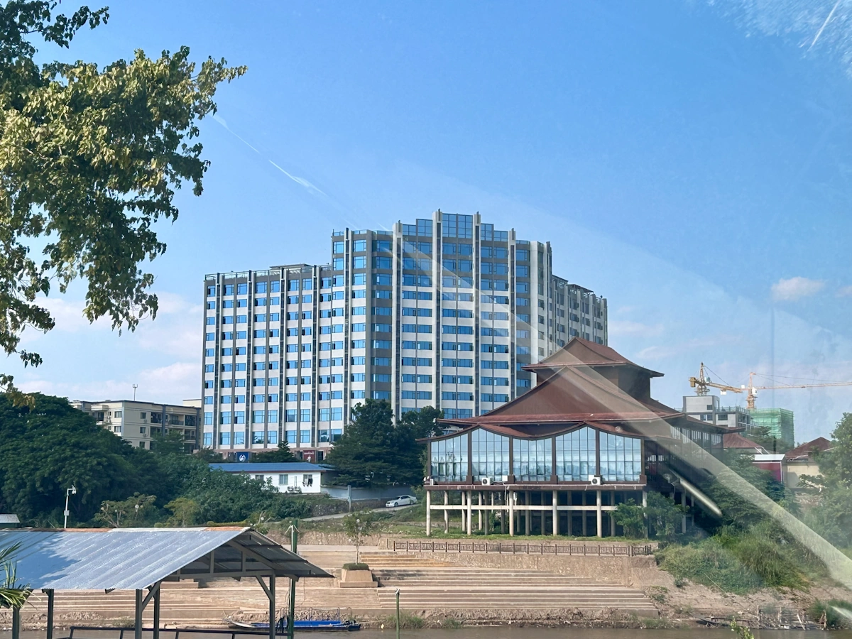 Image showing a view of Shwe Kokko Scam City, Myawaddy, Myanmar - Credit: Angshu2193