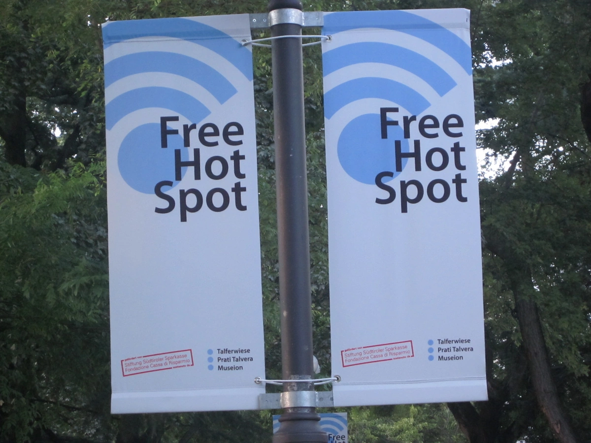 Image showing a Savings Bank Foundation Wi-Fi Hotspot (Germany) - Credit: Emes