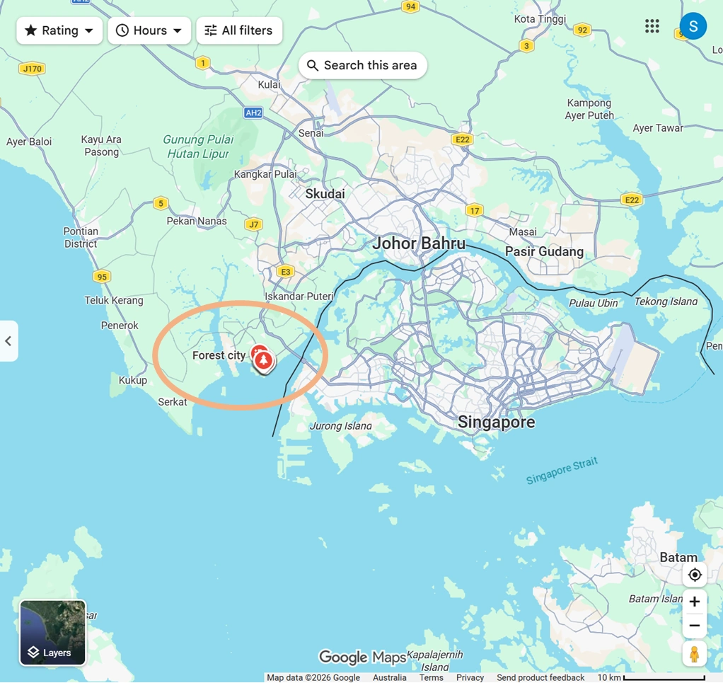 Image showing a map view of the location of Forest City - Credit: Google Maps